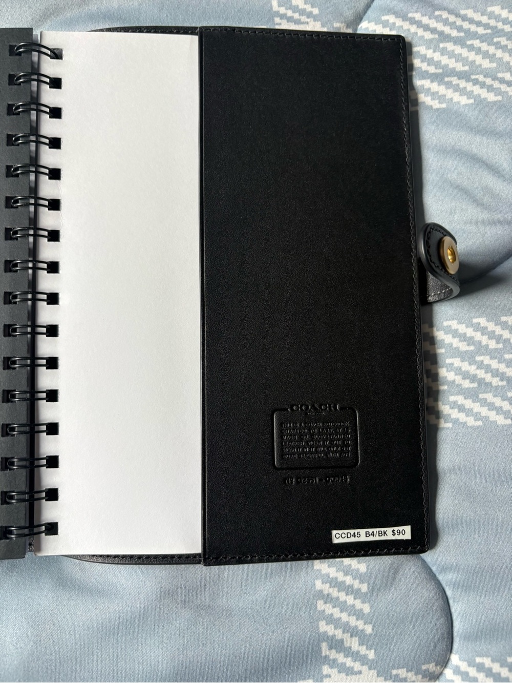Coach leather notebook - Picture 4 of 6